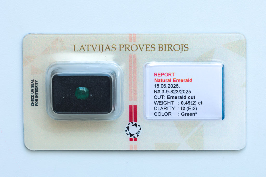 Natural Emerald Gemstone - Emerald Cut - 0.49 Carat